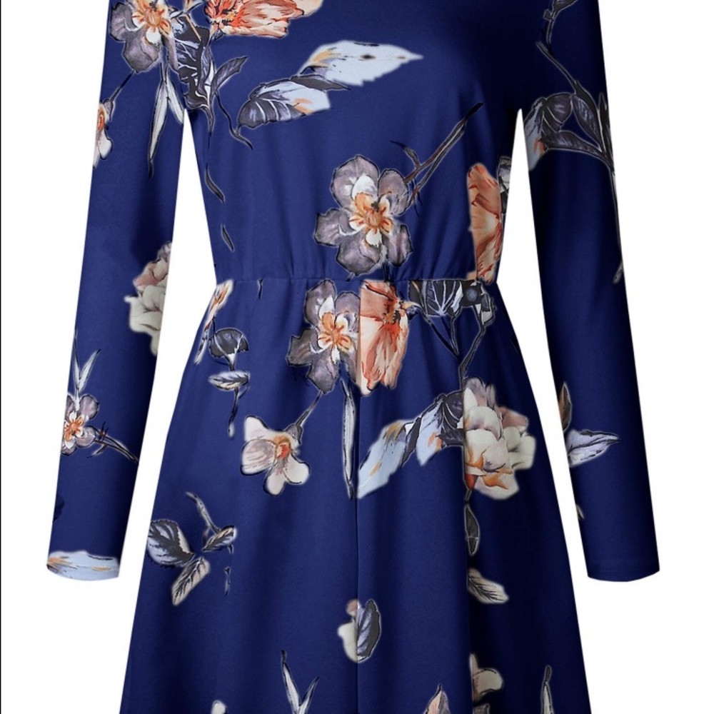 Blue Spring Dress - Picture 2 of 3